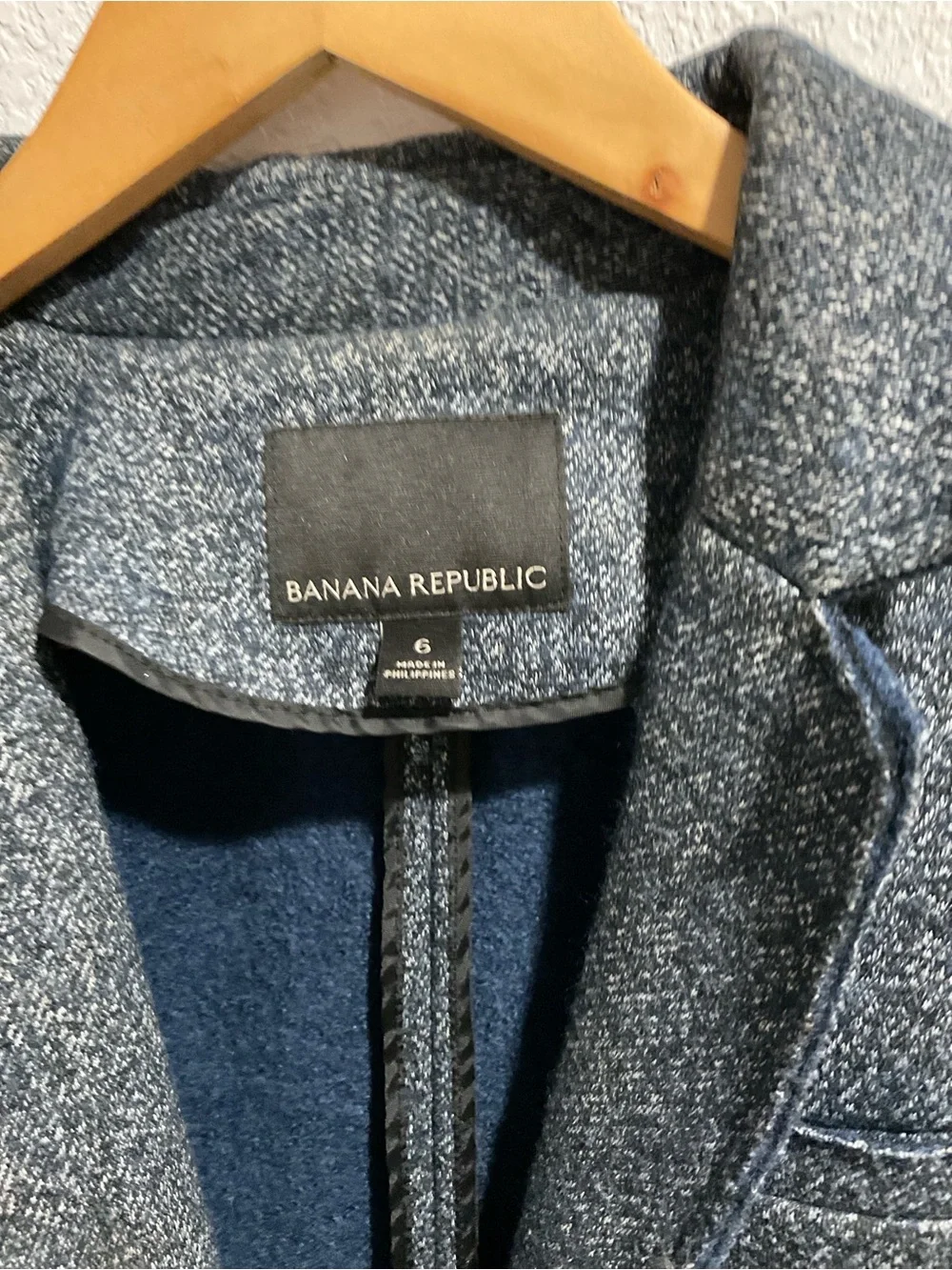 Banana Republic Men's Charcoal Gray Pea Coat